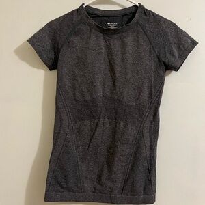 Athleta Charcoal Short Sleeve Tee